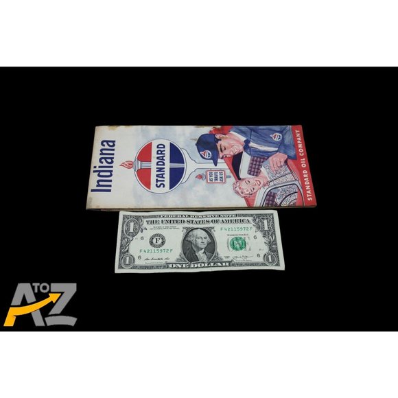 Vintage Standard Oil Company Indiana Road Travel Pocket Map early 1960's - Picture 5 of 11